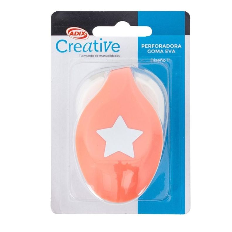 Perforadora Goma Eva y Papel Diseño Estrella 2.54cm-0