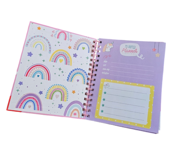 Mi Primer Planner 56 hojas con Stickers anotaciones y Mas-1