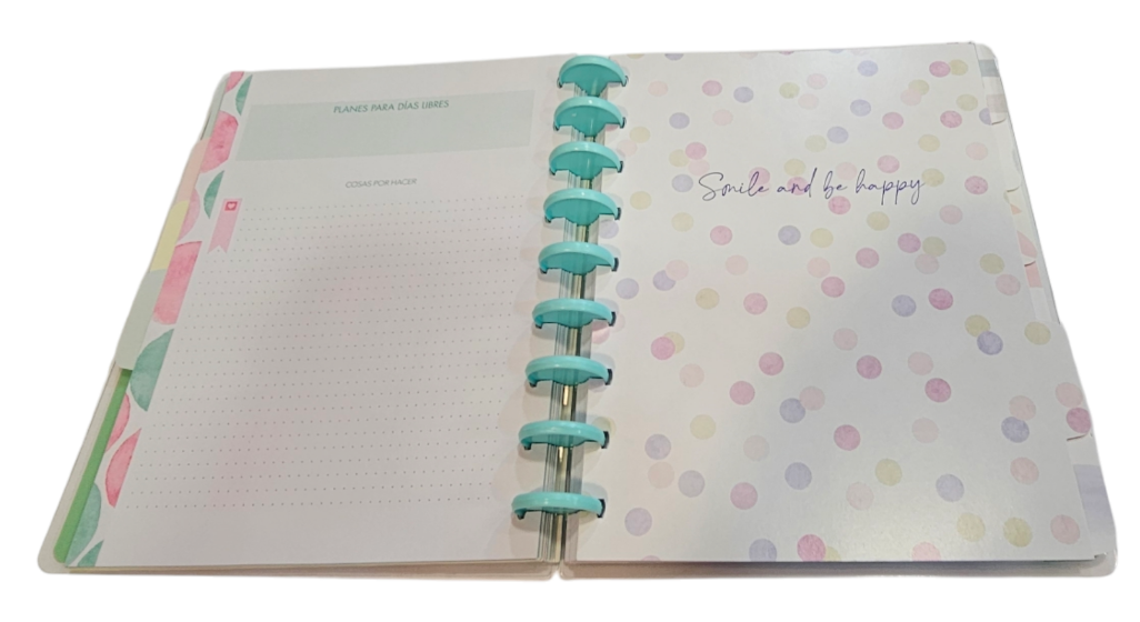 Planner Big Planner 12 Meses Sin Fecha 17x23cm Diseño Puntos de colores-2