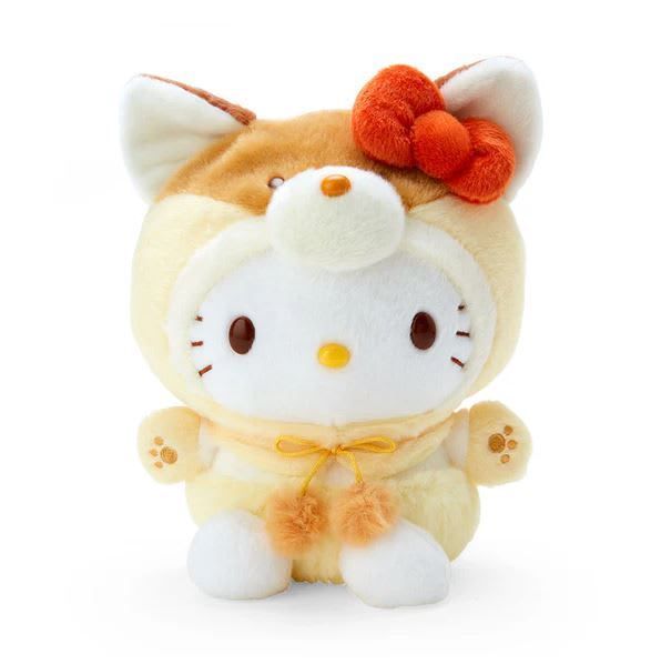 Peluche hello kitty 23cm serie forest friends SANRIO ORIGINAL-0