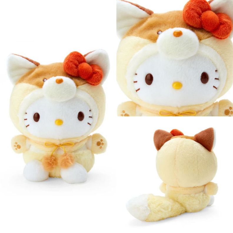 Peluche hello kitty 23cm serie forest friends SANRIO ORIGINAL-3