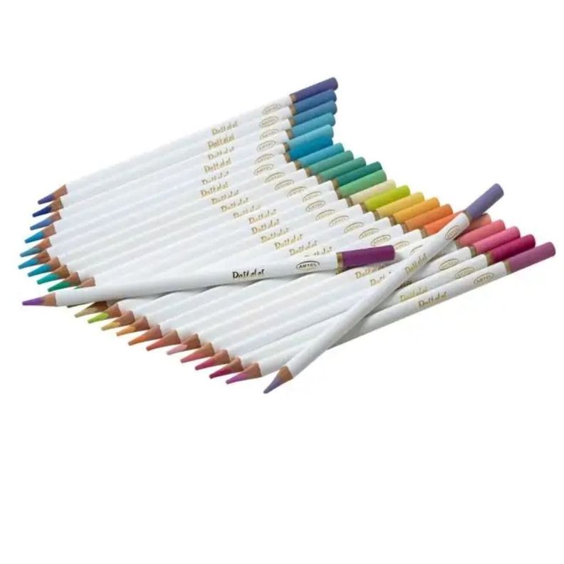  Estuche Metálico 24 lápices colores pasteles-2