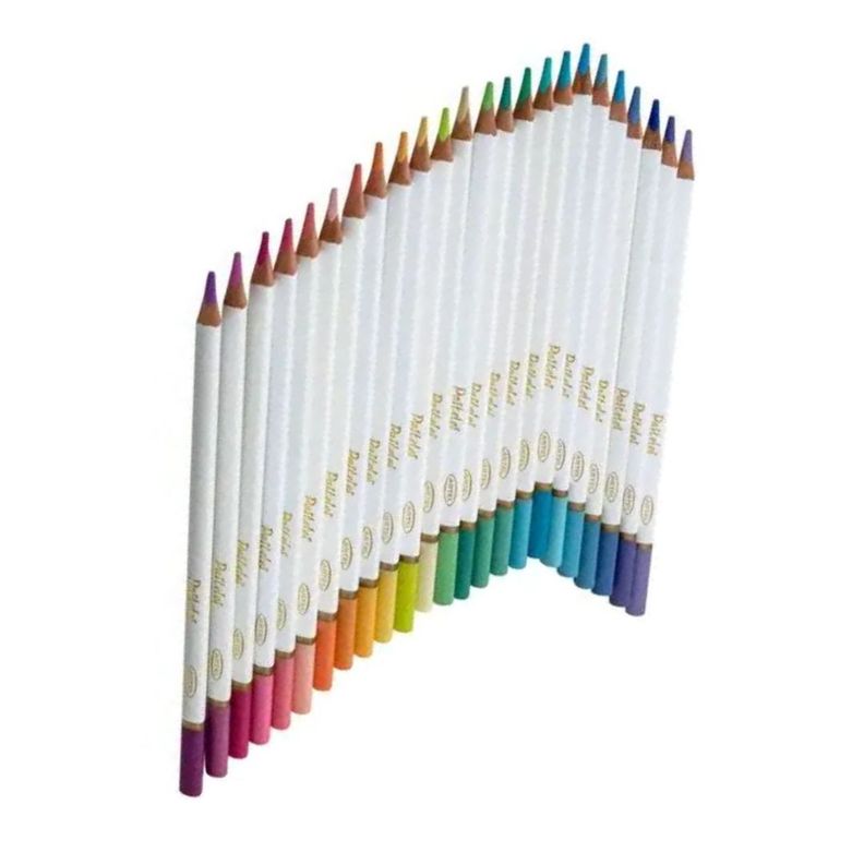  Estuche Metálico 24 lápices colores pasteles-3