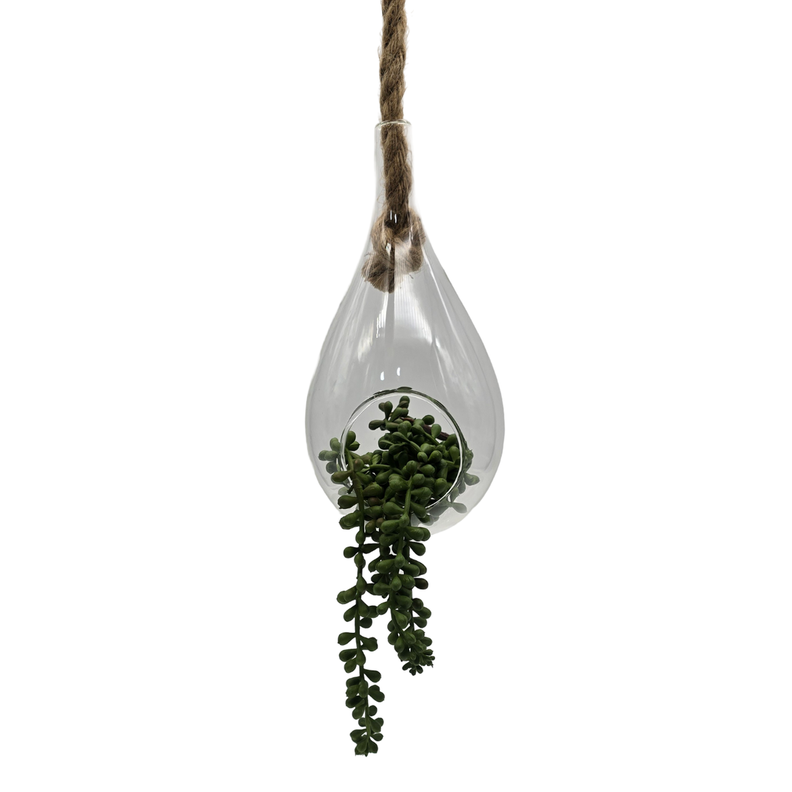 Terrario Colgante De Vidrio En Forma De Gota Para Plantas-0