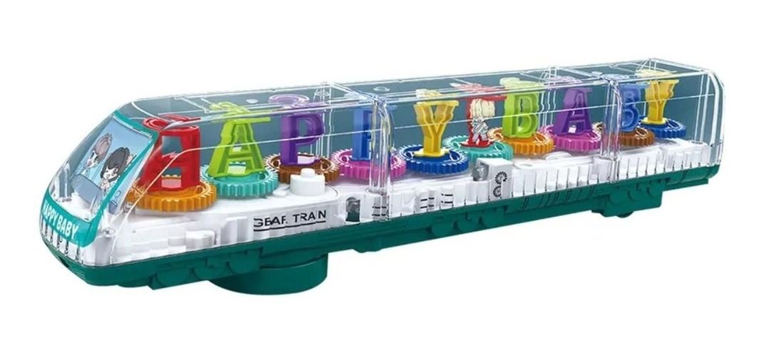 Tren Educativo Transparente Letras Y Números Luminoso-0