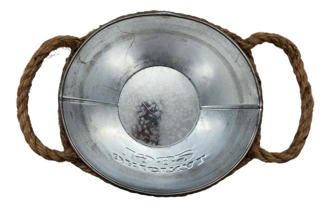 Macetero De Metal Canasto Con Diseños Maceta Balde Metalico-2