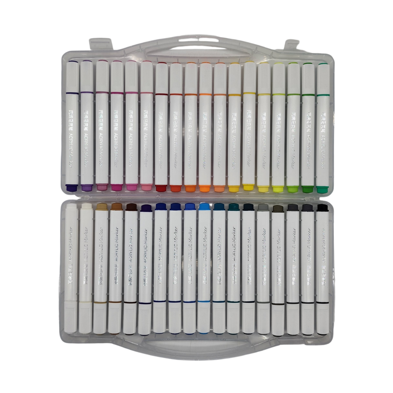 Set Marcadores Acrilicos 36 Lapices Calidad Arte Dibujos-2