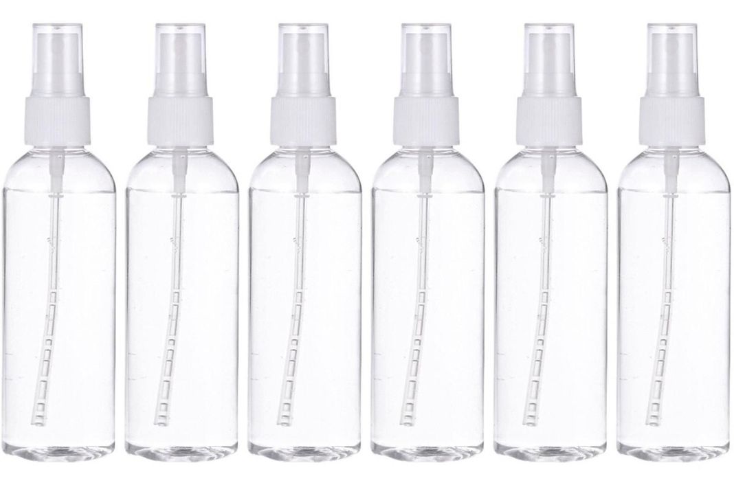 Set 6 Botella De Viaje Pulverizador 100 Ml Transparente-0