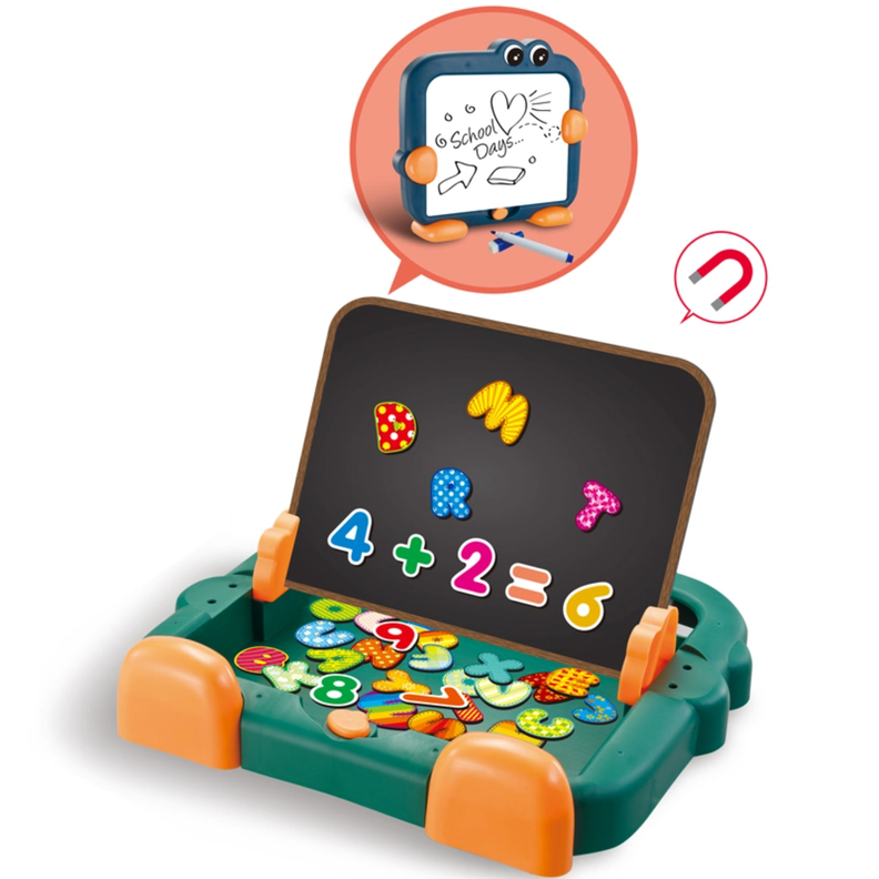 Pizarra Magnetica Puzzle Rompecabezas Tablero Juguete 2 En 1-2