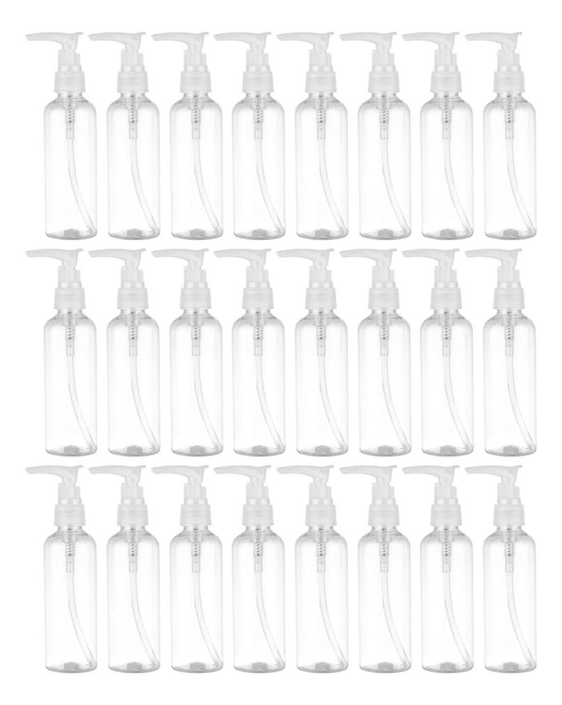 Set 24 Botella Dispensadora 100 Ml Transparente Multiuso-0