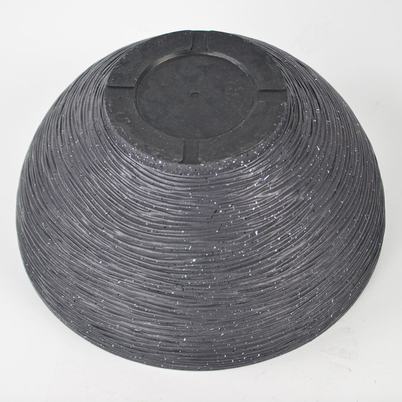 Macetero Plastico Semi Esfera Premium Diseño a Rayas M-4