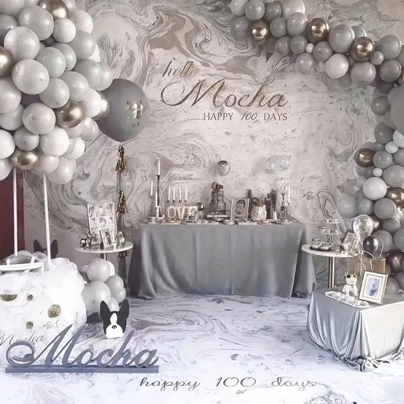 Globos Color Gris Vintage 50 Unidades Tamaño R12-5
