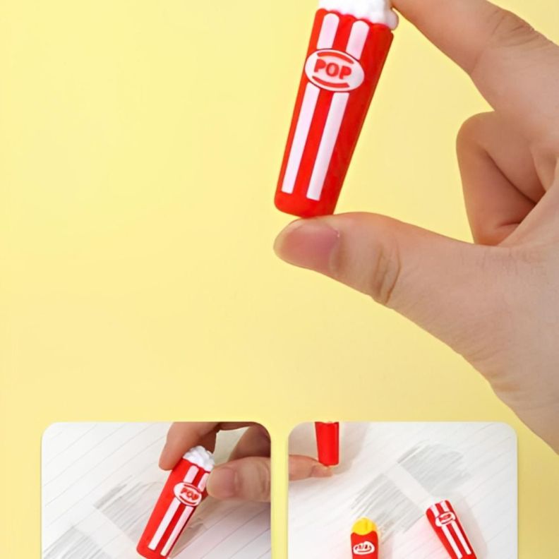 Goma De Borrar Papas Fritas Kawaii Cute Utiles Escolares-1