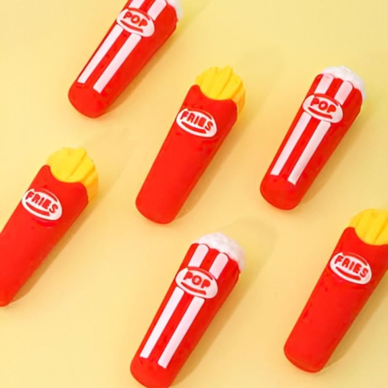 Goma De Borrar Papas Fritas Kawaii Cute Utiles Escolares-3