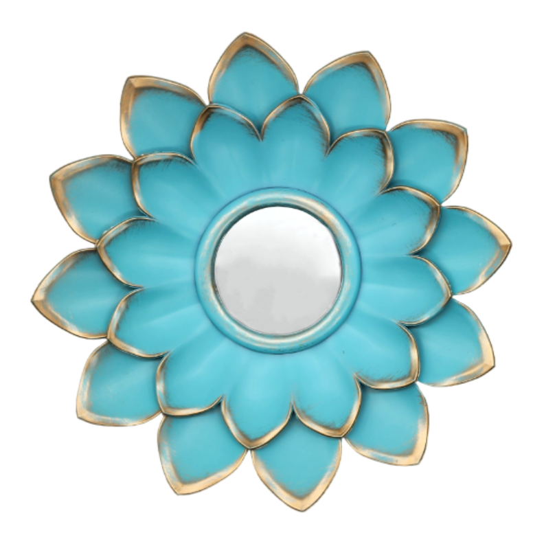 Set 3 Marcos De Espejos Flor De Loto Decorativo Calipso Deco-4