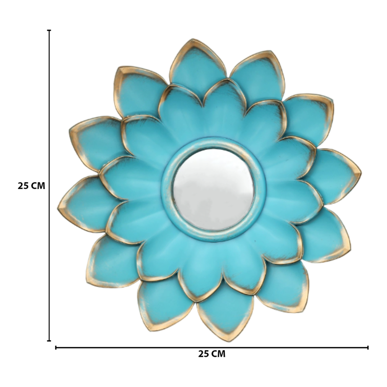 Set 3 Marcos De Espejos Flor De Loto Decorativo Calipso Deco-5