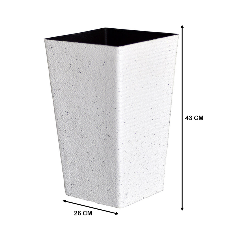 Macetero Plastico Alargado Premium Base Cuadrada Conica-6