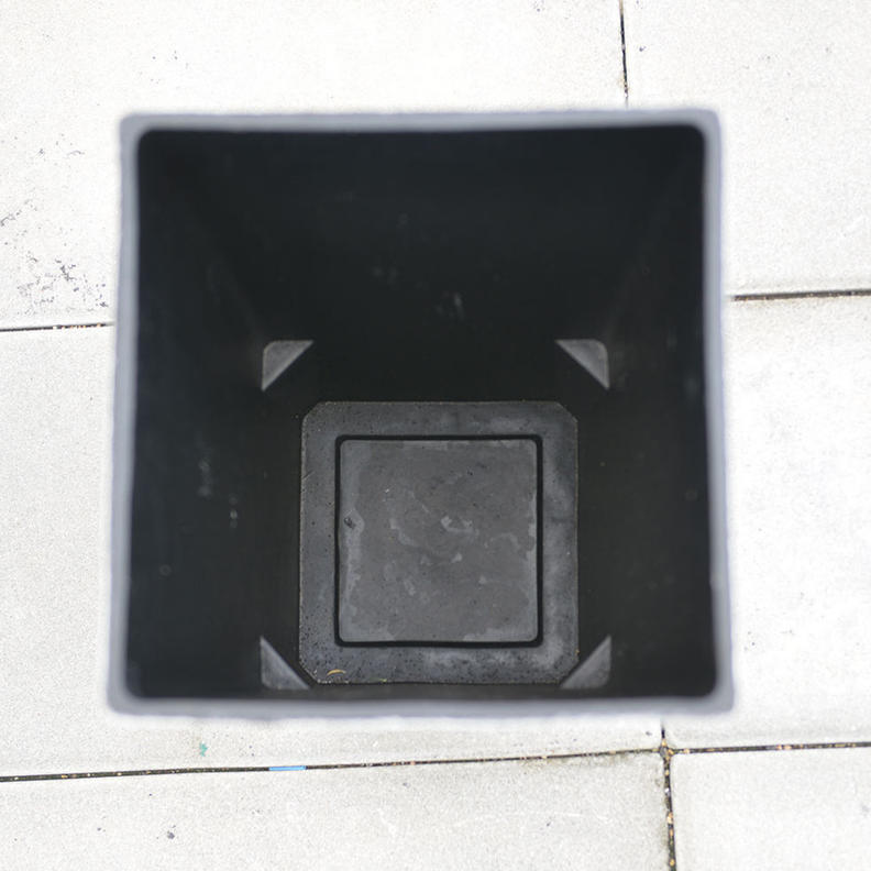 Macetero Plastico Alargado Premium Base Cuadrada Conica-8