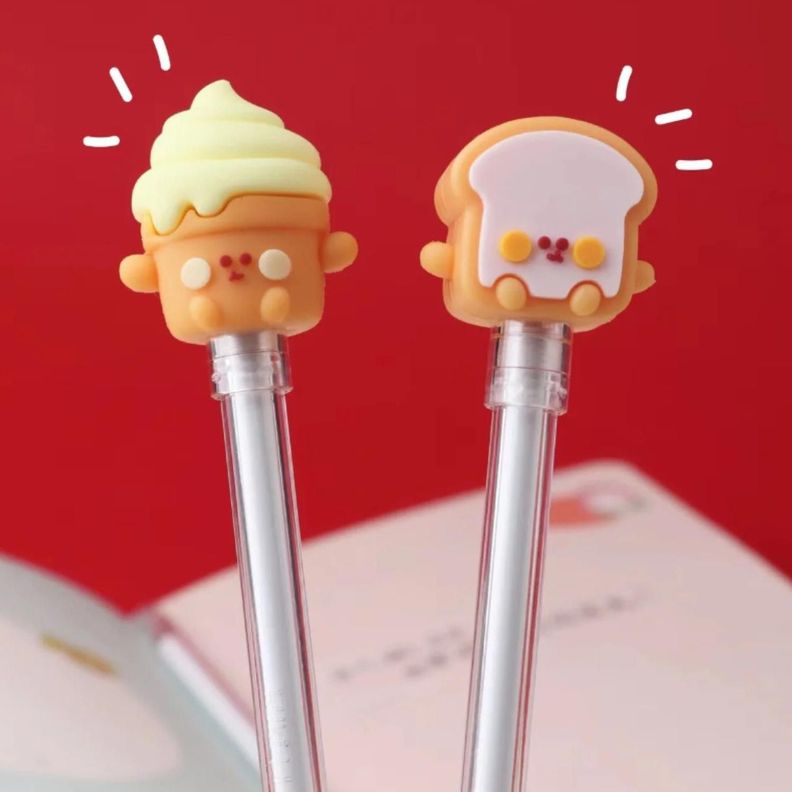 Set 6 Lapices De Alimentos Variados Kawaii Cute-1