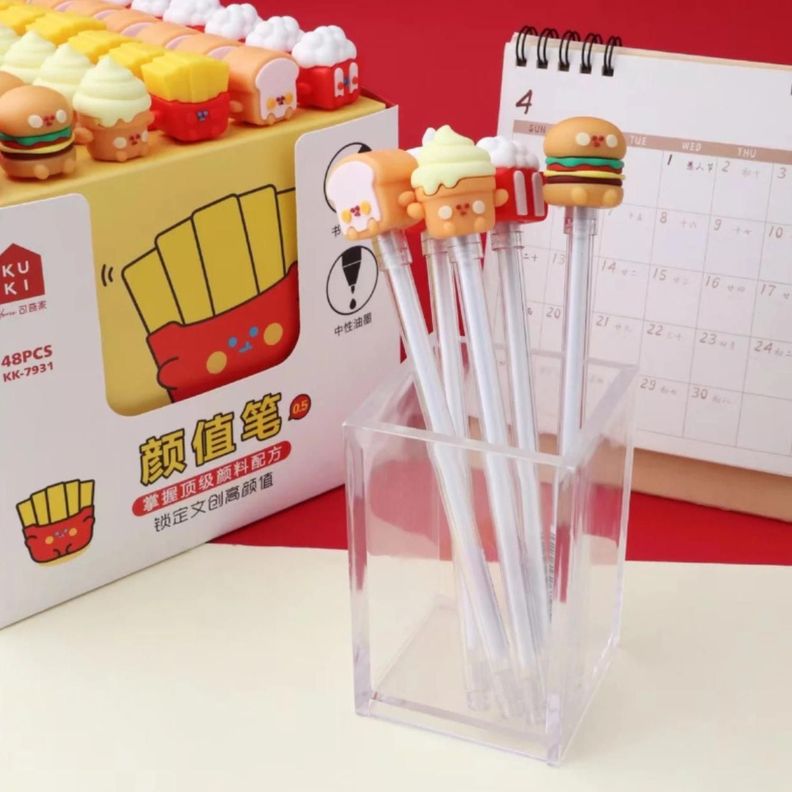 Set 6 Lapices De Alimentos Variados Kawaii Cute-2
