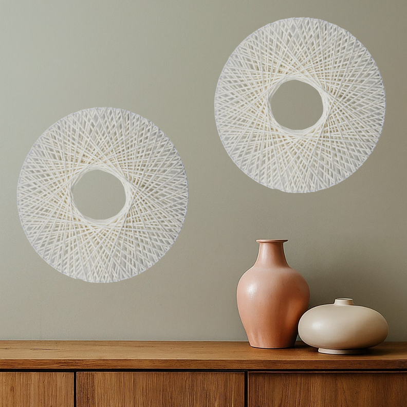 Circulo De Decoracion Colgante Hecho A Mano Living Terraza P-1