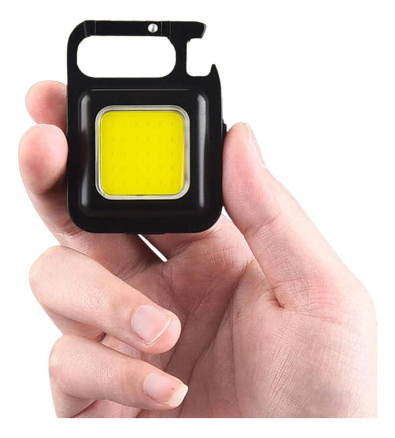 Llavero Linterna Led Recargable Con Destapador Multifuncion-0