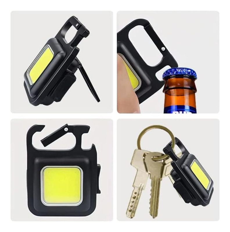 Llavero Linterna Led Recargable Con Destapador Multifuncion-1