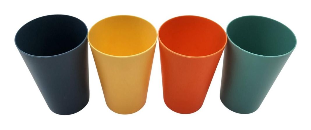 Pack 4 Vasos Plásticos De Colores Reutilizables Para Fiestas-1