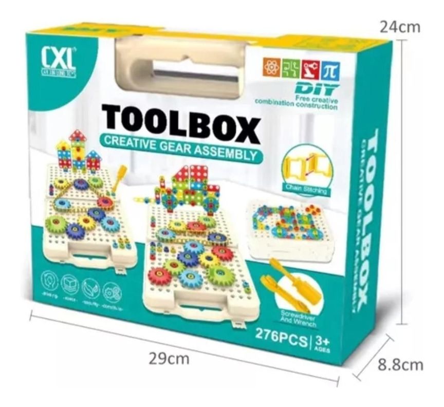 Juego De Mesa Engranajes Circuitos Bloques Educativo-1