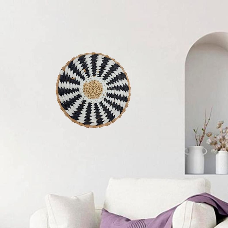 Circulo Decoración De Mimbre Para Pared Casa Terraza Pequeño-1