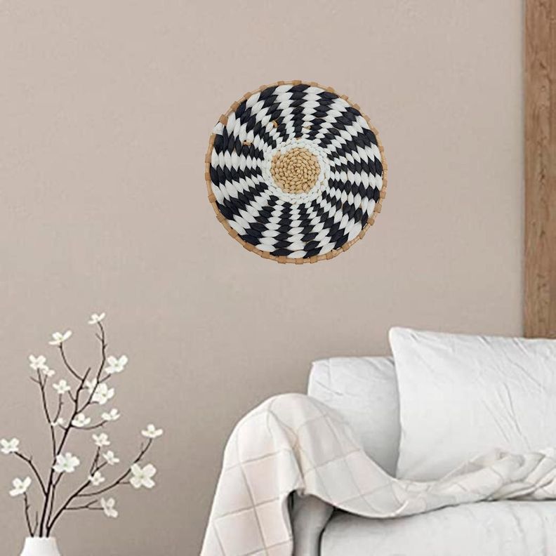 Circulo Decoración De Mimbre Para Pared Casa Terraza Pequeño-2