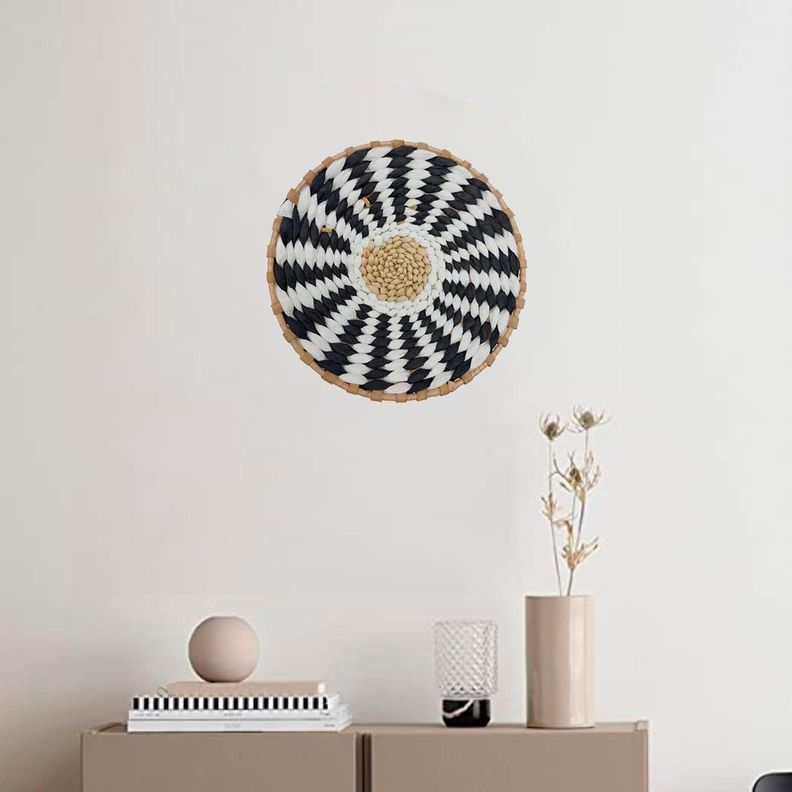 Circulo Decoración De Mimbre Para Pared Casa Terraza Pequeño-3