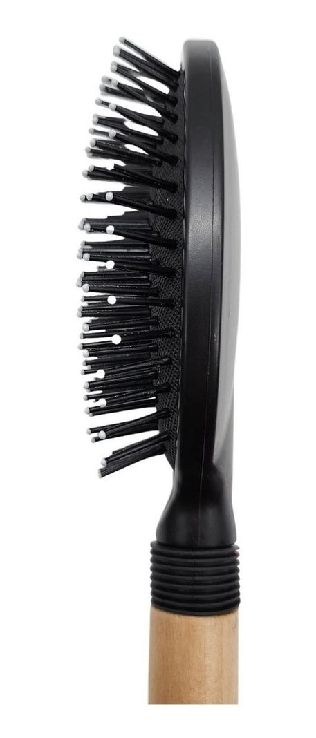 Cepillo Para Peinar El Pelo Ovalado Mango Madera-1