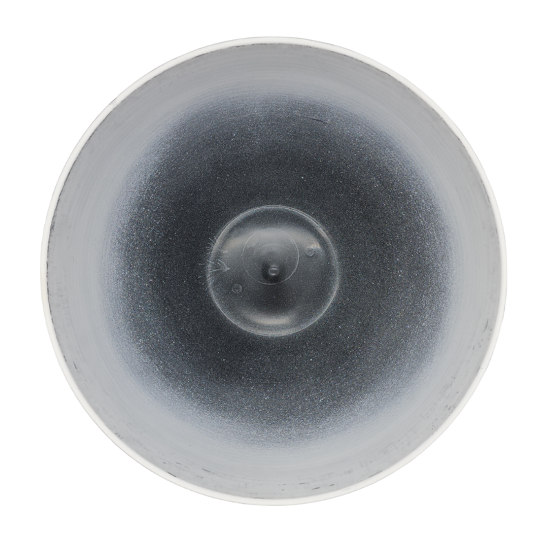 Macetero Maceta Diseño Rayas Envejecido De Plastico Blanco S-3