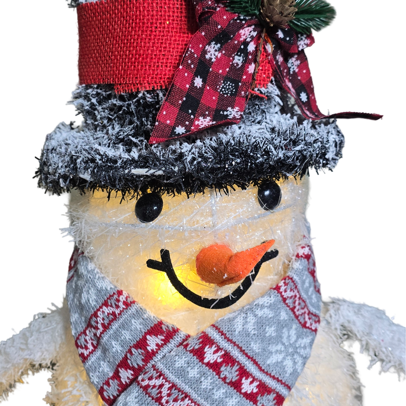 Muñeco De Nieve Navideño De Navidad 70 CM Luz Led Calida-3