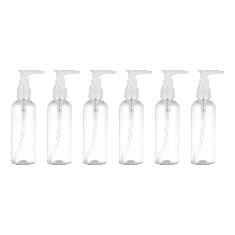 Set 6 Botella Dispensadora 75 Ml Transparente Multiuso-0