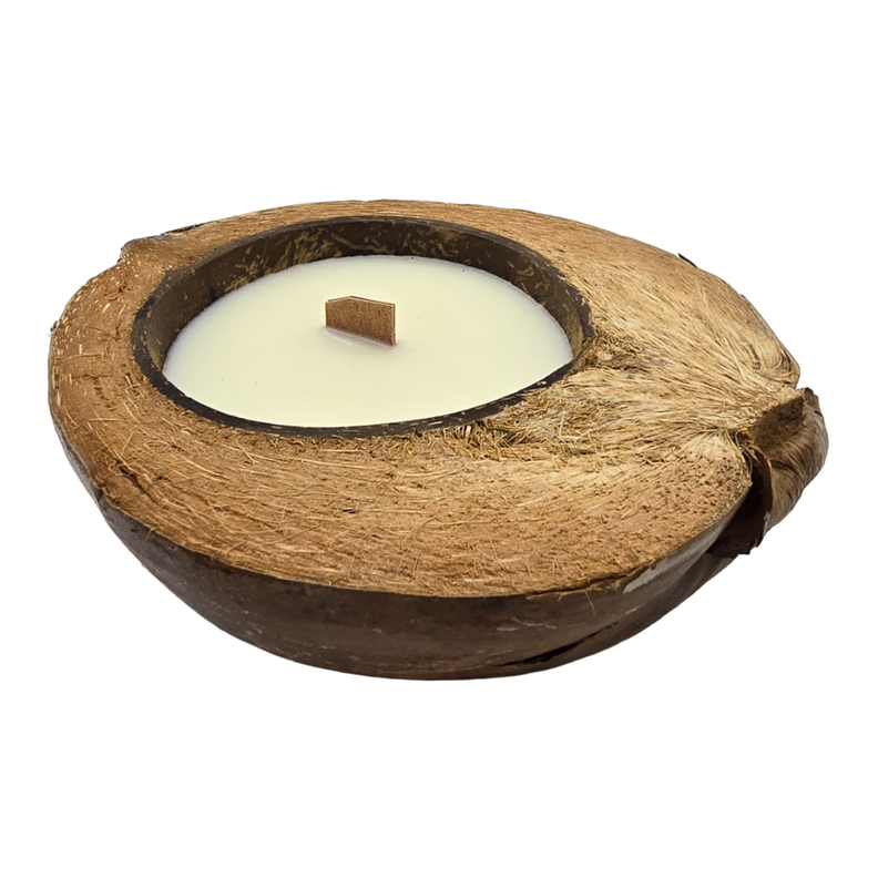 Vela Aromatica Ecologica Aroma De Coco Natural Cera Natural-1