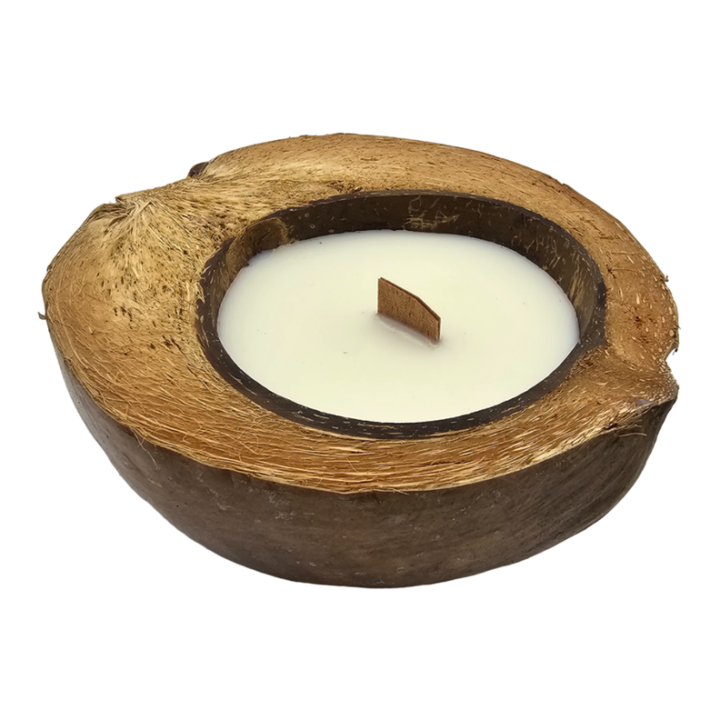 Vela Aromatica Ecologica Aroma De Coco Natural Cera Natural-2