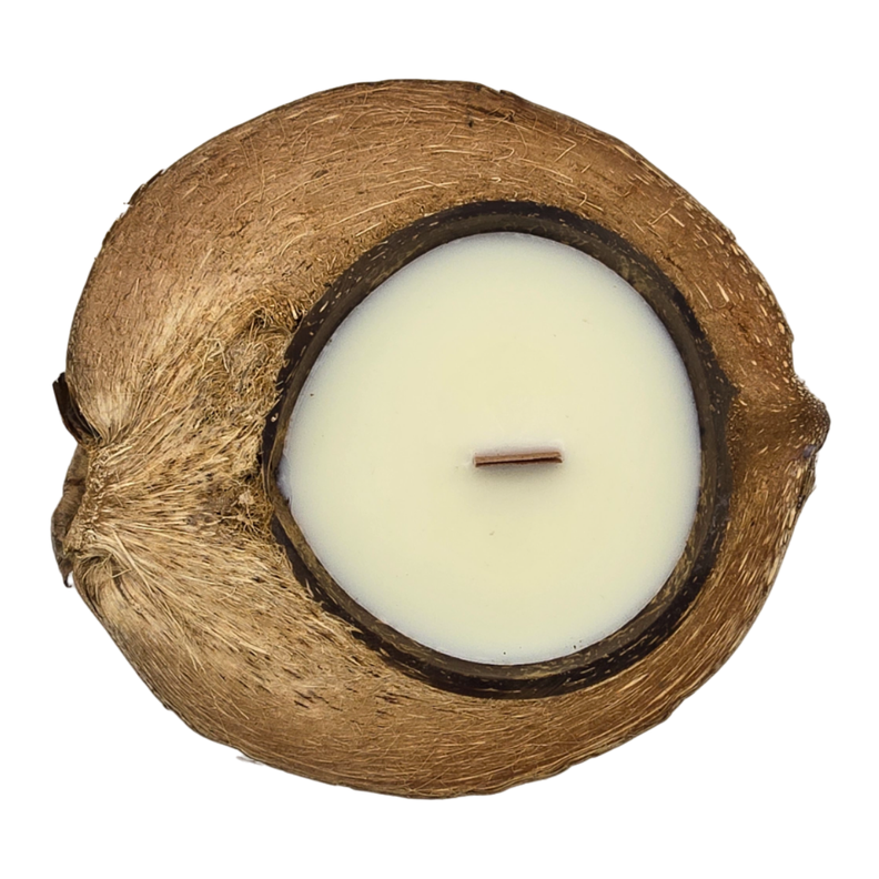 Vela Aromatica Ecologica Aroma De Coco Natural Cera Natural-5