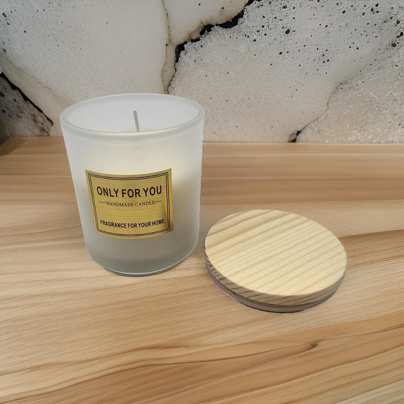 Vela Aromatica Elegante Fragancia Duradera Vaso Blanco-4