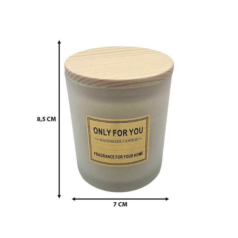 Vela Aromatica Elegante Fragancia Duradera Vaso Blanco-6