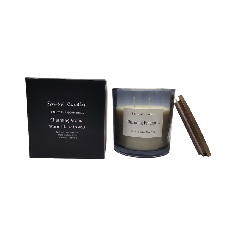 Vela Aromatica Elegante Fragancia Duradera Recipiente Humo-2