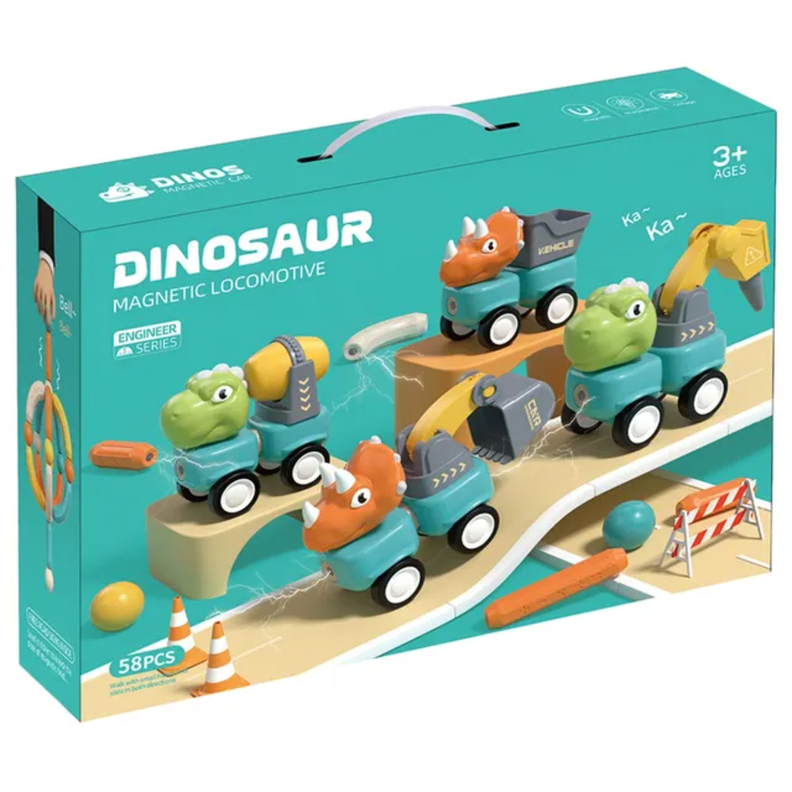 Juego De Varillas Magneticas Dinosaurios Juguete Didactico-0