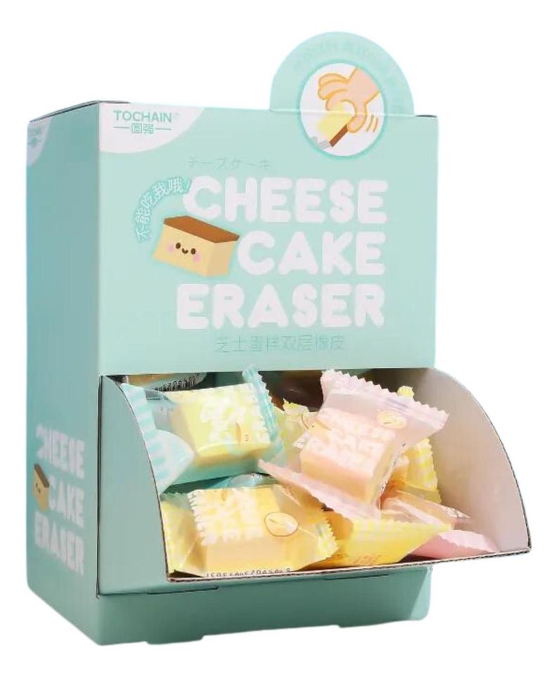 Set 3 Gomas De Borrar Cheese Cake Kawaii Cute-0