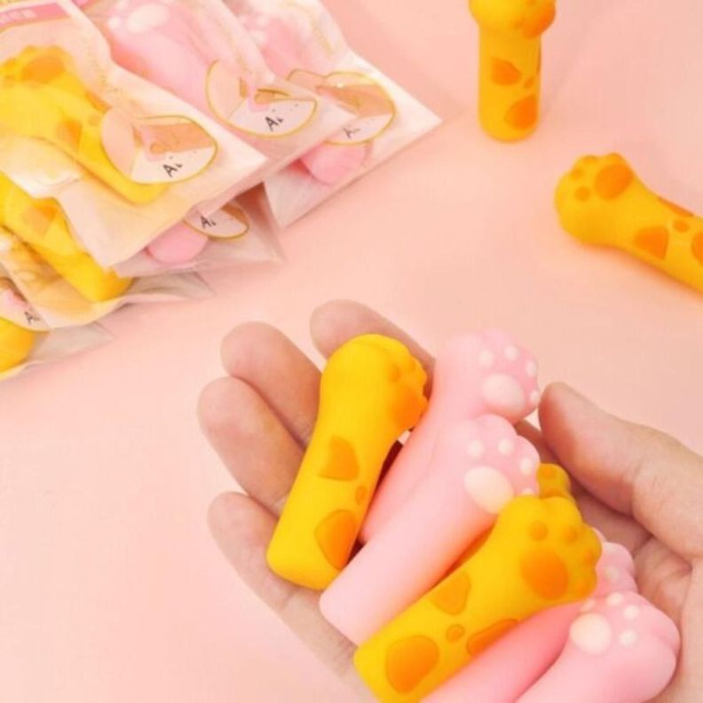 Goma De Borrar Patita De Gatito Kawaii Cute Utiles Escolares-3