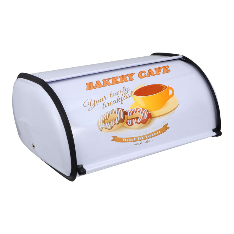 Panera Metálica Vintage Retro Abatible Acero Color Blanco-0