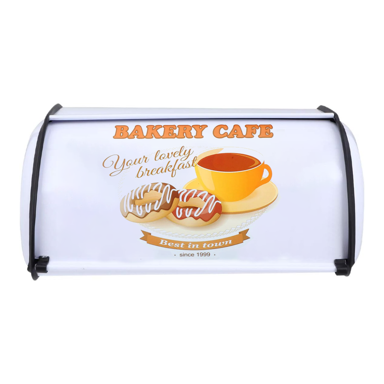 Panera Metálica Vintage Retro Abatible Acero Color Blanco-1