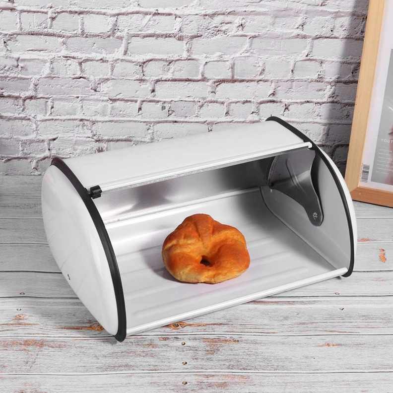 Panera Metálica Vintage Retro Abatible Acero Color Blanco-7