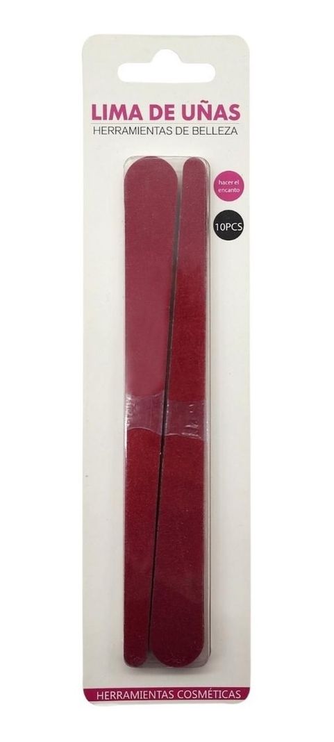 Set De 10 Limas Para Uñas Delgadas Manicura Manicure-0