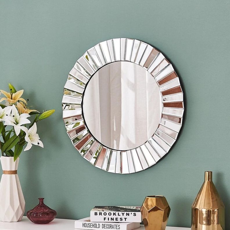 Cuadro Espejos Decorativos Decoracion Living Espejo Plateado-1